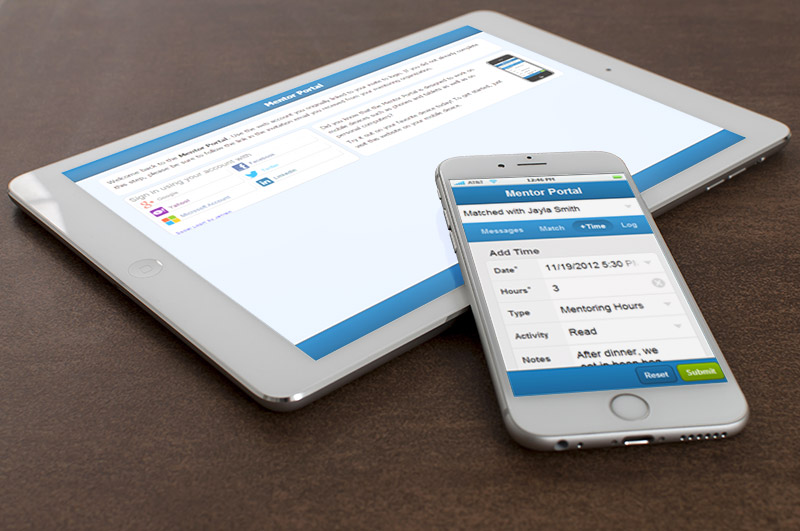 Mentor Portal on Mobile Devices