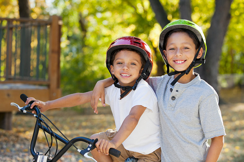 kids on bike